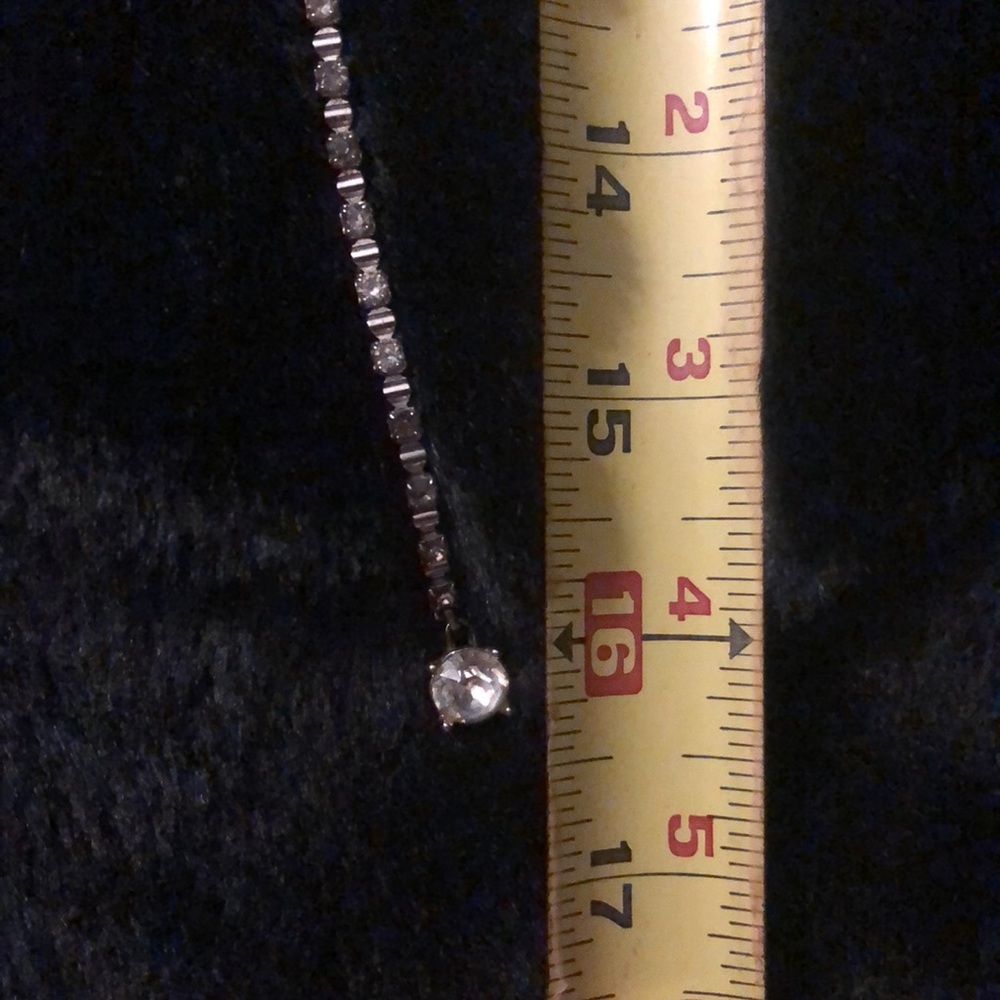 1960s Bogoff Black Stone & Clear Rhinestone Neckl… - image 7